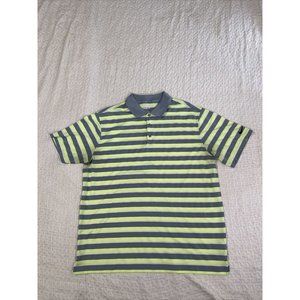 Nike Golf Tour Performance Dri Fit Men’s SZ XL  Short Sleeve Neon Green and Grey